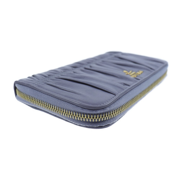 Prada Nappa Gaufre Long Wallet Purple - Picture 6 of 7